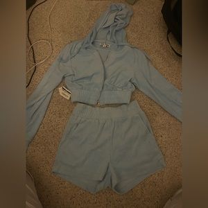 BLUE TERRYCLOTH SET
